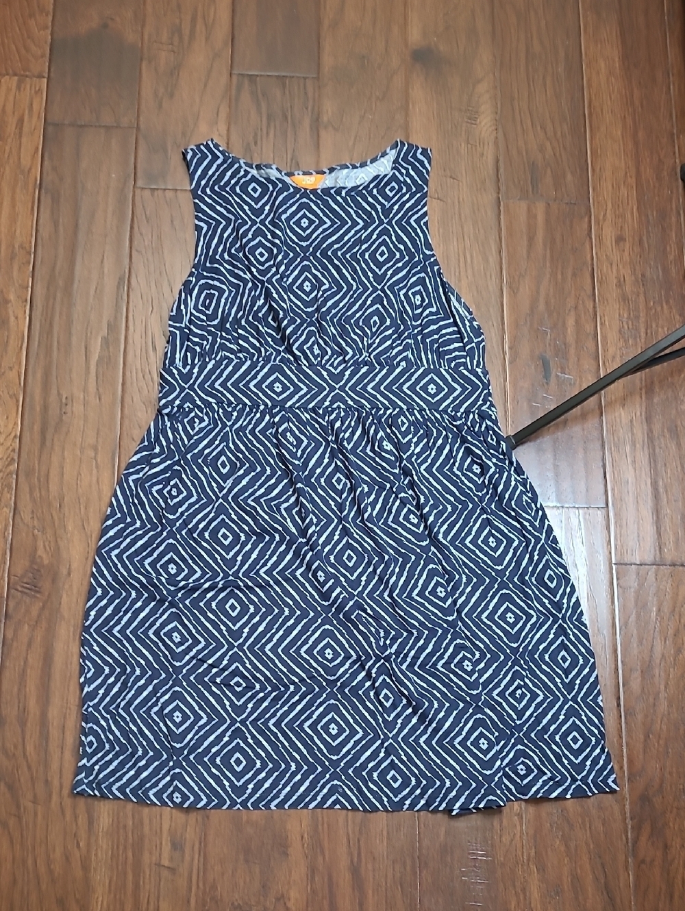 Joe Fresh Blue Patterned Sleeveless Dress size XL